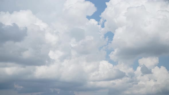 Cloudy Sky Timelapse Background