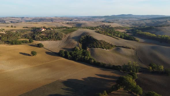 Val D'orcia Valley in Tuscany