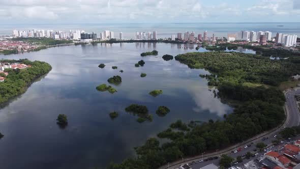 Sao Luis Maranhao at Northeast Brazil. Landmark of historic city.