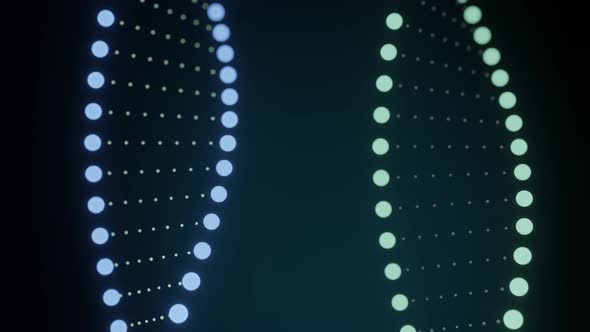 DNA chain video footage. alt