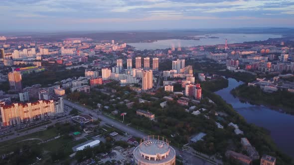 Beautiful panorama of modern city