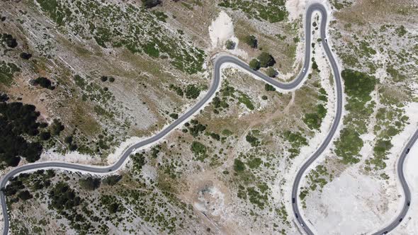 Road in the Mountains of Albania