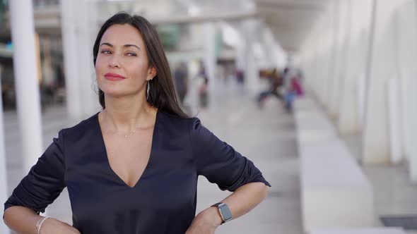 Mature Woman Checking Her Smartwatch