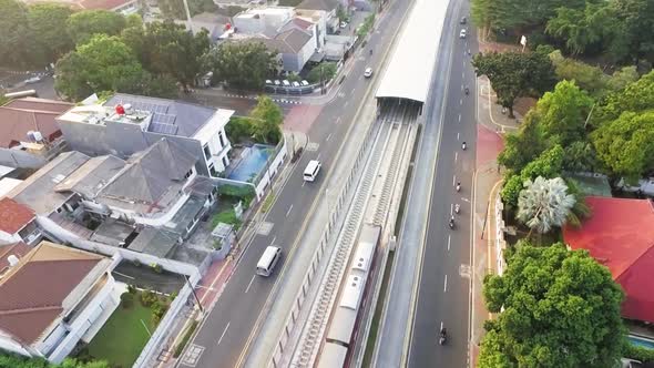 Jakarta Mass Rapid Transit Crossing The Tunnel