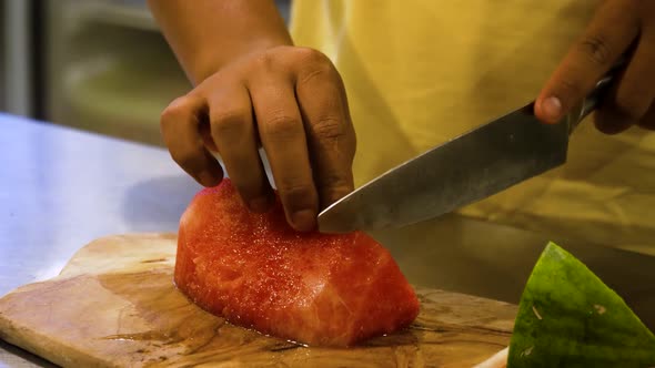 Watermelon on the Kitchen Board