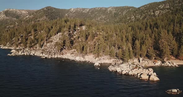 Orbit About A Peninsula On Lake Tahoe's East Shore