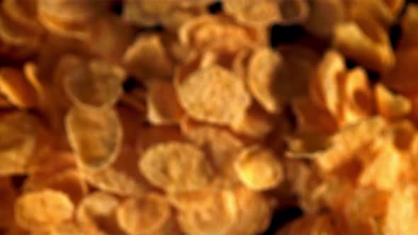 Super Slow Motion Cornflakes are Soaring Up