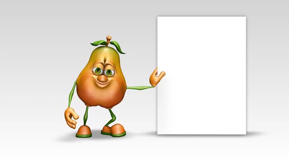 Pear Promotion Ads  Looped Cartoon Animation