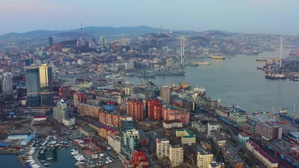 Marine Facade of the City of Vladivostok