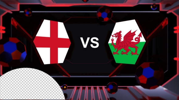 England Vs Wales Football World Cup Qatar 2022 Vs Card Transition