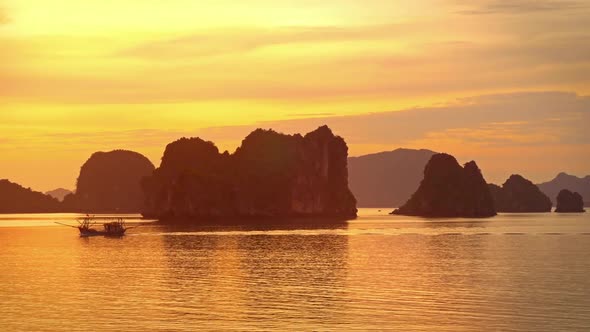 Tropical Islands of Halong Bay Vietnam