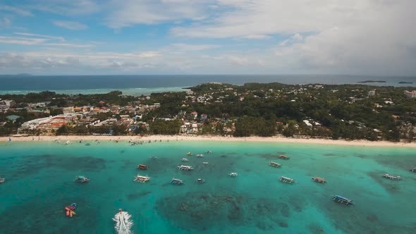 Tropical Beach with and Turquoise Sea