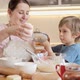 Little Smiling Boy Holding Sieve and Helping Mother Making Dough for Biscuit - VideoHive Item for Sale