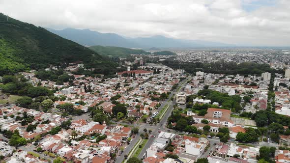 Aerial Panoramic View of Salta, Argentina