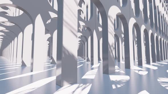 In To Door Abstract Pastel Color Geometry Tunnel 05 HD alt