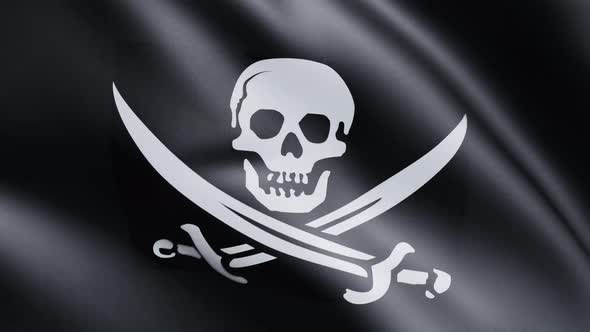 Pirate Skull Flag | UHD | 60fps