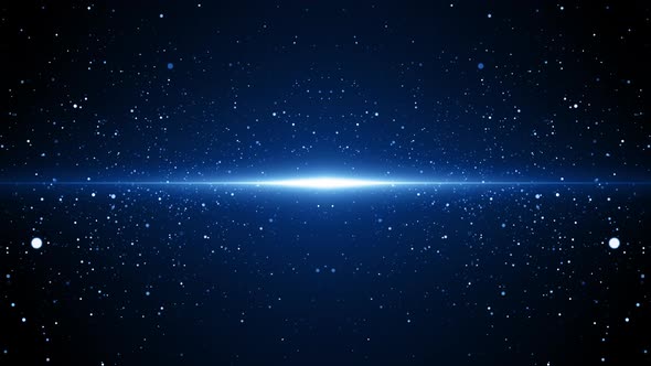 Blue Particles Background