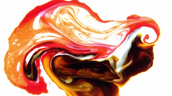 Vibrant Colours Paint Swirling Explosion 64