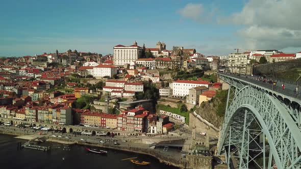 Porto Bridge Aerial View 