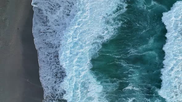 Background Textured Sea Storm aerial view 4 K