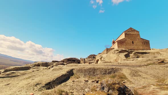 Uplistsikhe Chruch In Cave City Timelapse