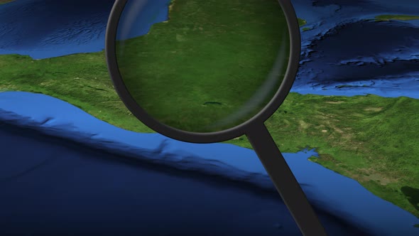 Loupe Finds Guatemala City on the Map