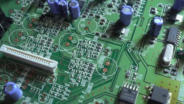 Circuit Board With Microchips