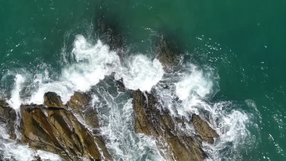 Hd Slow Motion Aerial Beach Wave