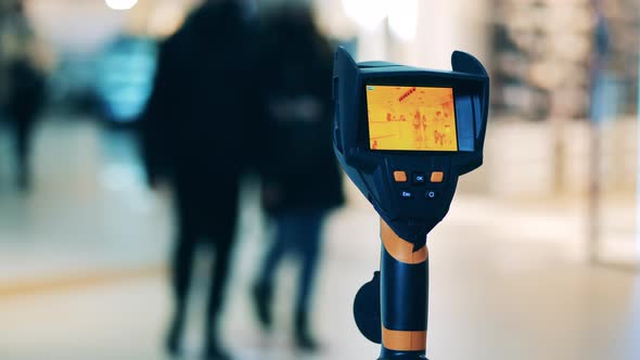 Infrared Camera Is Scanning People's Temperature