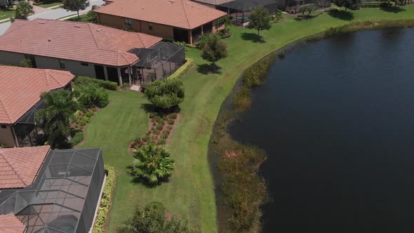 Aerial of homes showcasing the South Florida lifestyle