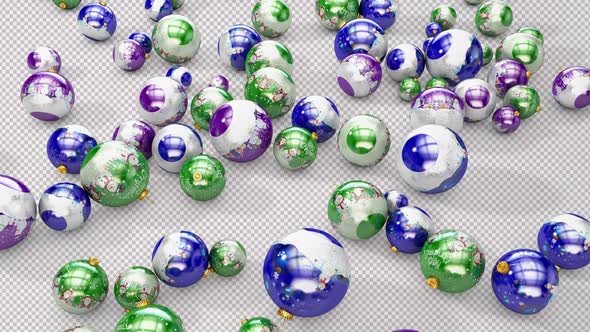 Small And Large Christmas Toys Fall To The Floor alt