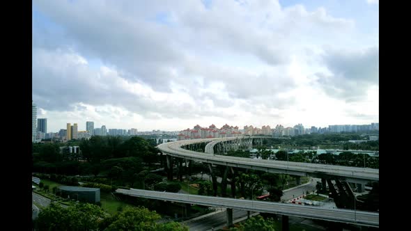 Passage of time in the city of Singapore