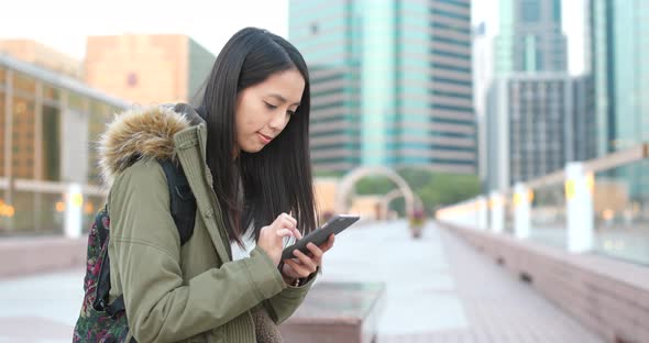 Woman Use of Mobile Phone