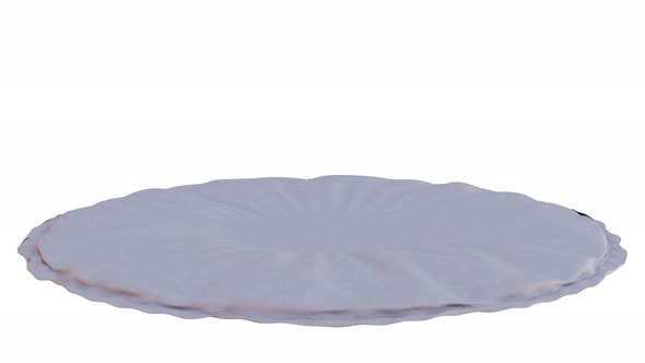 3D Inflatable Pillow Made of Light Fabric