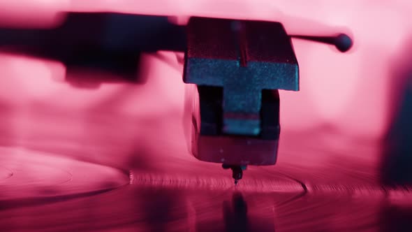 Vinyl Record Closeup