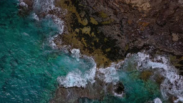 Top View of a Deserted Coast