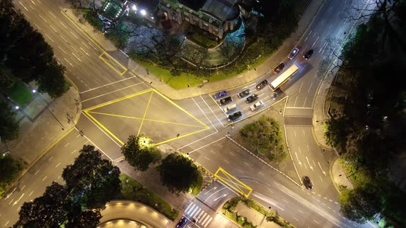 Time Lapse Traffic Intersection Singapore