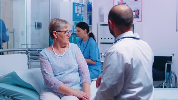 Nurse Bringing Radiography Results