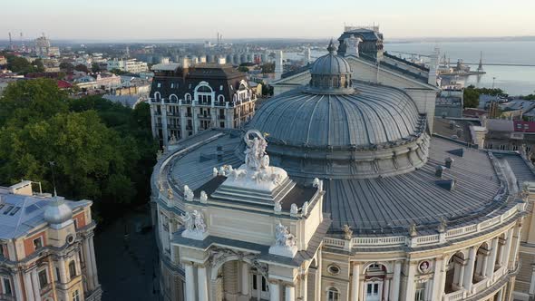 Odessa Opera and Ballet Theater in Odessa at Morning Sunset Ukraine