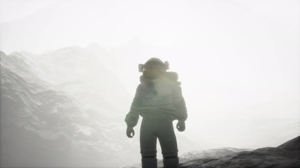 Astronaut Another Planet Dust Fog