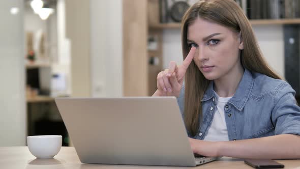No, Girl Rejecting Offer By Waving Finger at Work
