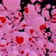 Romantic and love hearts are drawn on the animated balls that fill the screen Isolated by the Alpha - VideoHive Item for Sale