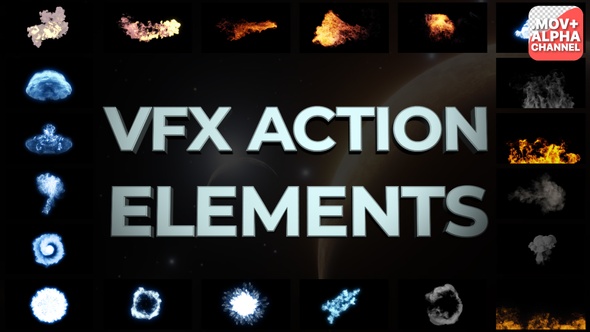 VFX Action Elements | Motion Graphics Pack alt