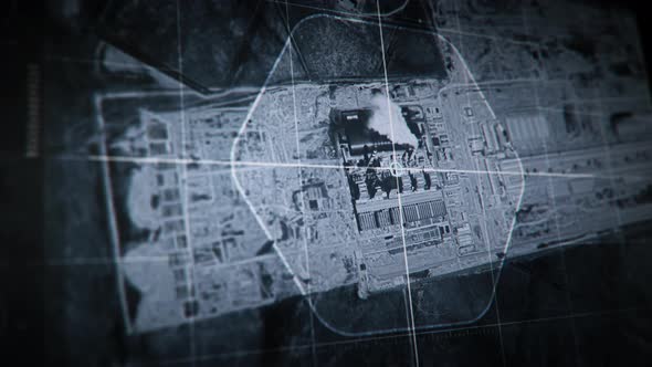 Military network software detects the position of the industrial target building alt