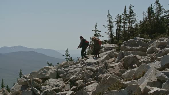 Couple on Hiking Adventure