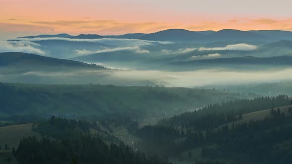 Time-lapse video in the Carpathian Mountains
