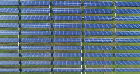 Aerial View of Solar Energy Panels Solar Panels Solar Power Plants alt