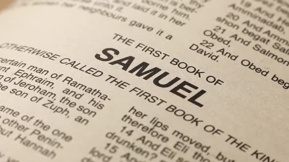 Holy Bible Book Of Samuel