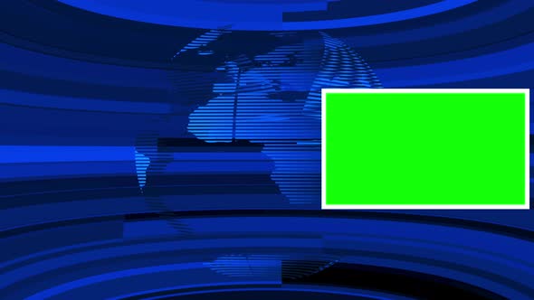 News Background With Green Screen