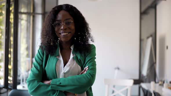 Portrait of young businesswoman at office